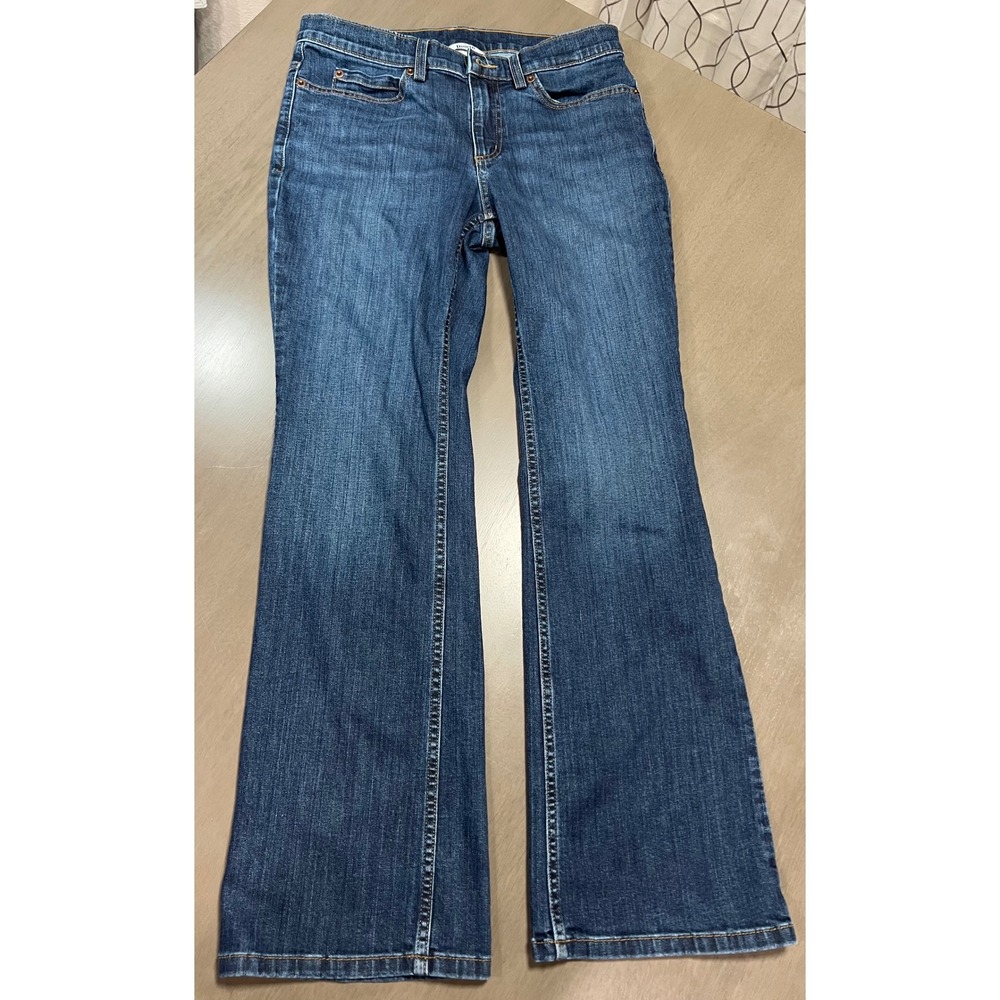 Duluth Trading Co Daily Denim Bootcut Jeans Indigo Blue Mid Rise 6x29